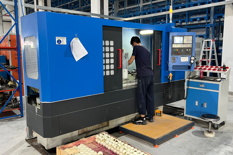 CNC machining at the KOWOV manufacturing facility