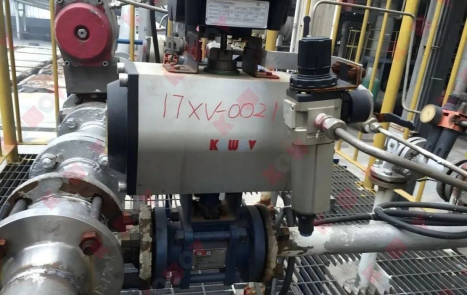Installed control-valve assembly