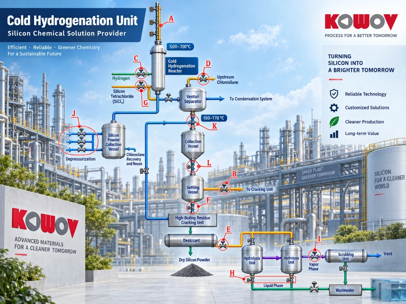 Cold hydrogenation unit