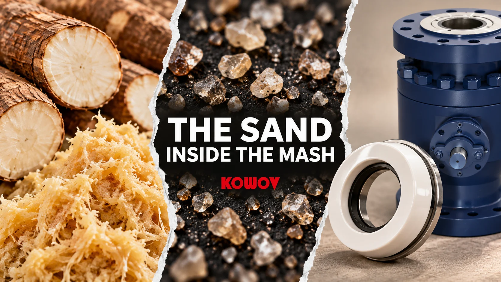 Sand in the mash: an alcohol plant’s valve problem — editorial illustration