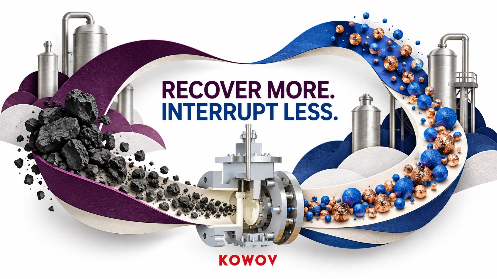 Valve duty in PTA residue recovery — editorial illustration
