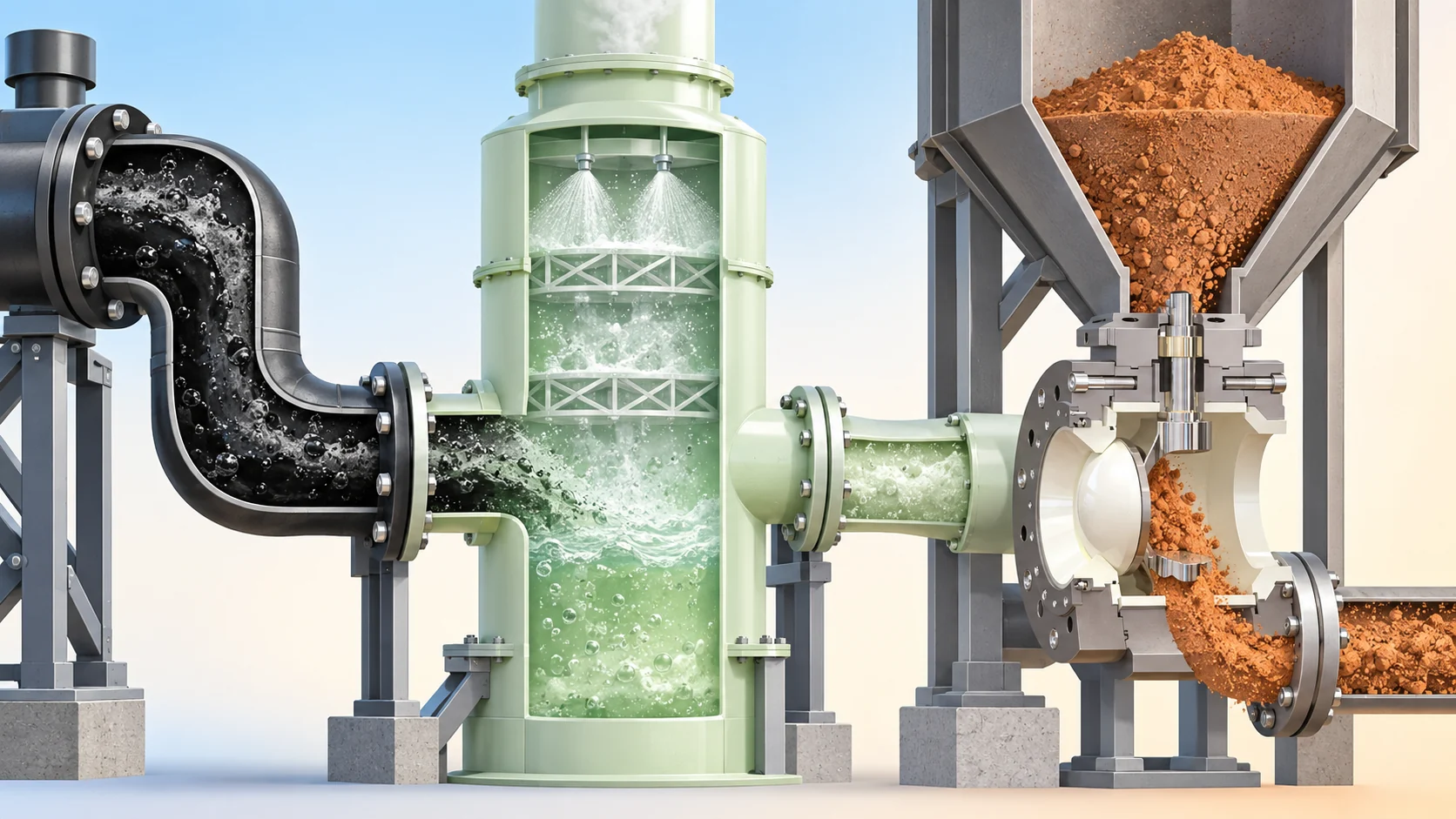 From black water to boiler ash — editorial illustration