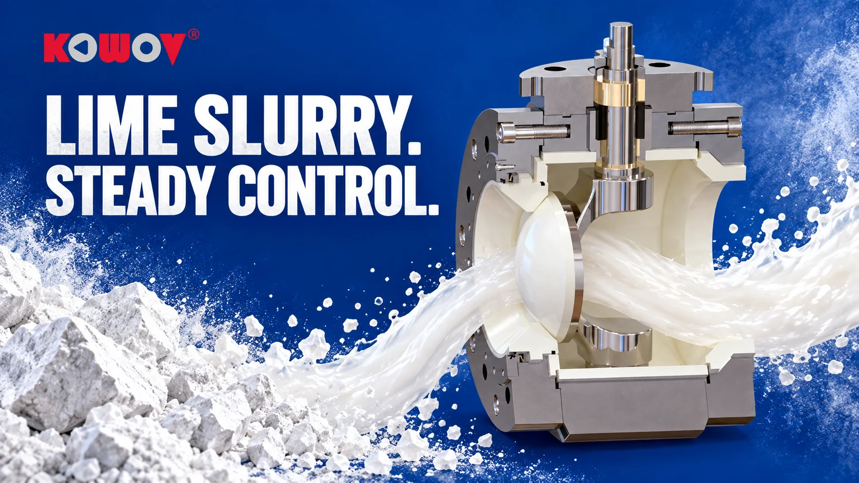 Controlling lime slurry in ammonia evaporation — editorial illustration
