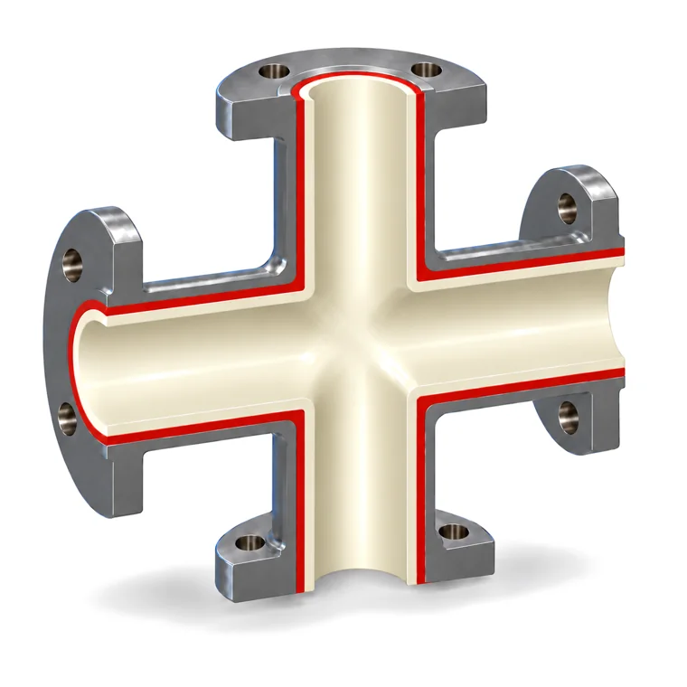 Ceramic-lined crosses