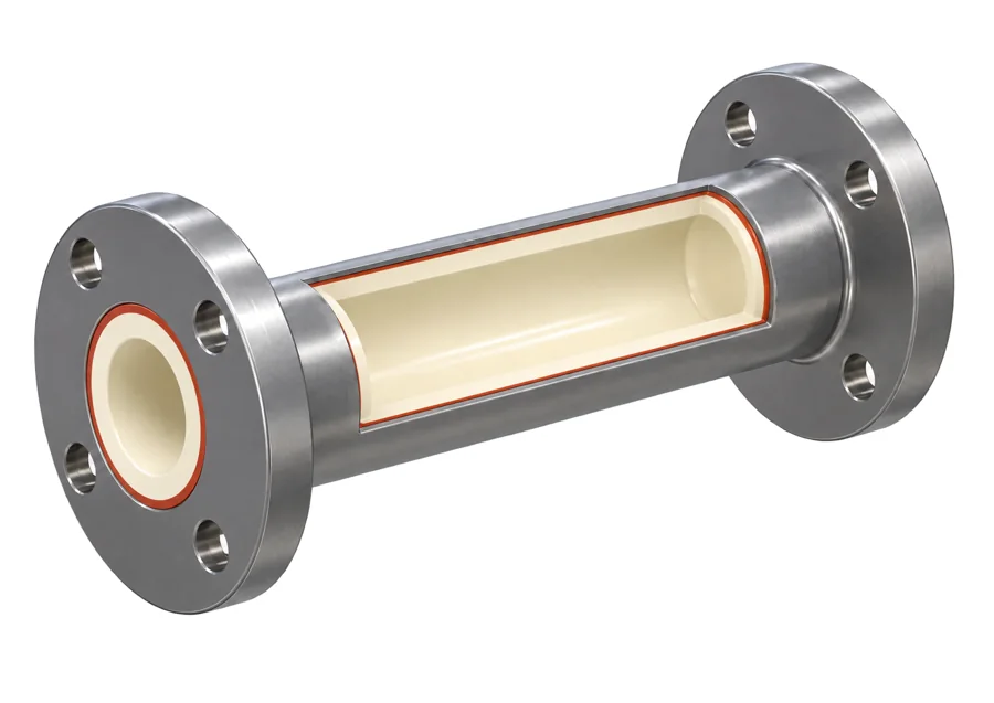 Ceramic-lined straight pipes