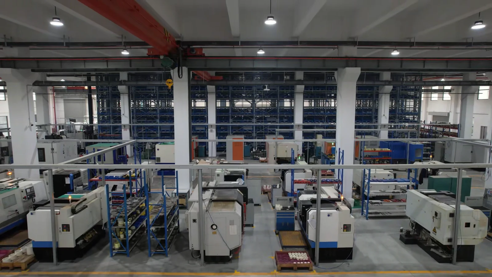Present-day ceramic valve manufacturing workshop